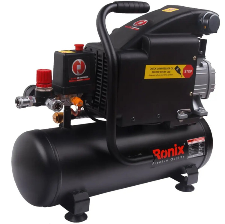 کمپرسور باد رونیکس مدل RC-1010 روغنی ظرفیت ۱۰ لیتر