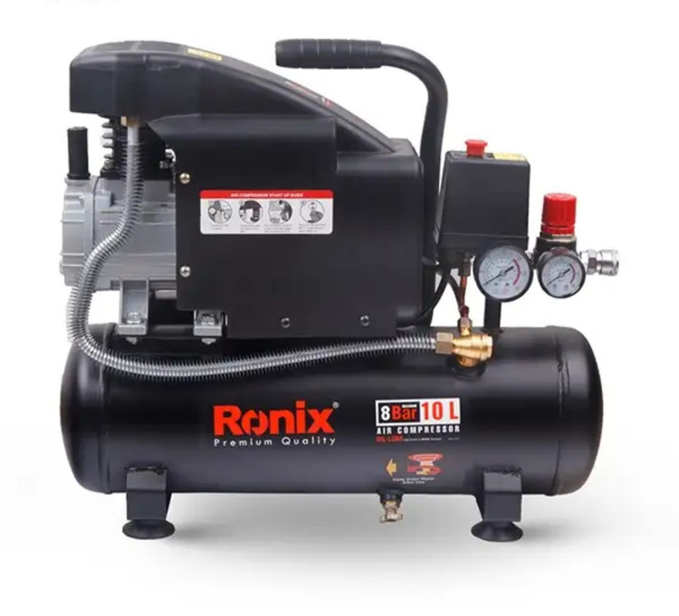 کمپرسور باد رونیکس مدل RC-1010 روغنی ظرفیت ۱۰ لیتر