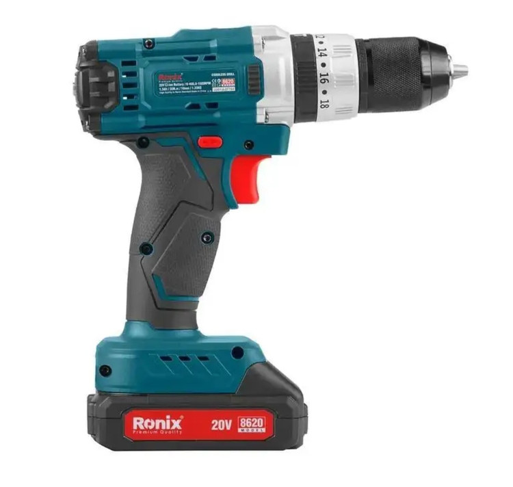 کیت دریل شارژی 20 ولت 53 پارچه رونیکس مدل RS-8620