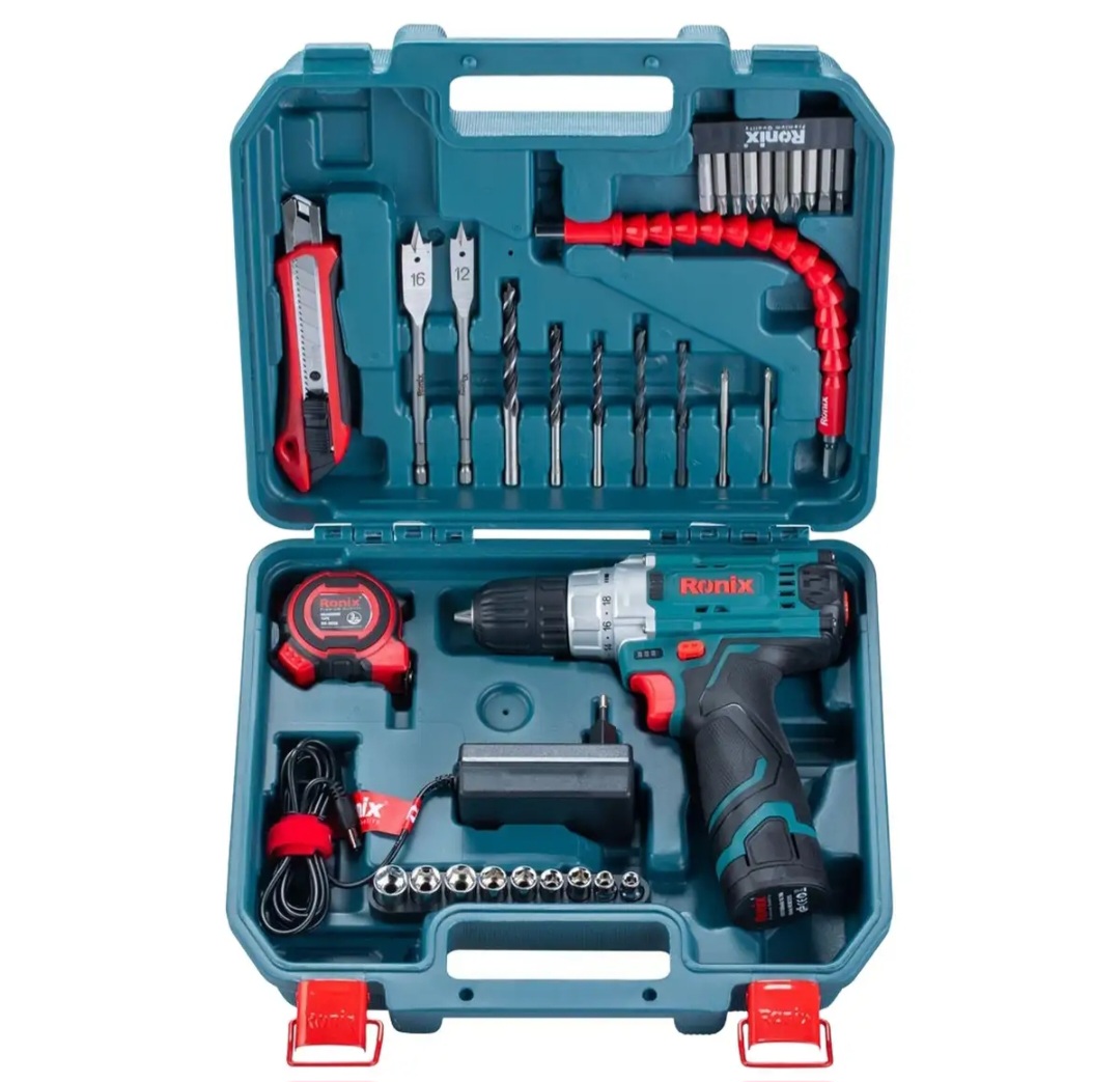 دریل شارژی رونیکس RS-8611 کیت ۳۵ پارچ